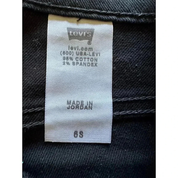 Levi 550 Relaxed Fit Boot Cut Women's Size 6S Black Jeans - Picture 7 of 10